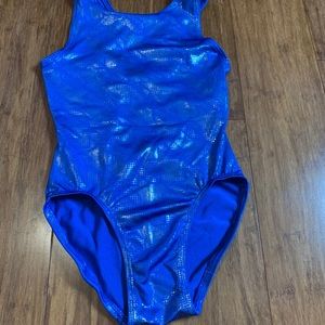 blue leotard
